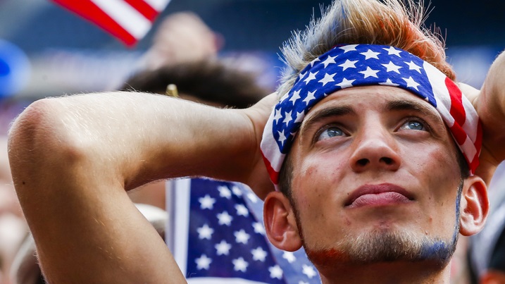 Their football team might be out of the World Cup, but US viewership has skyrocketed during the tournament. EPA/Tannen Maury