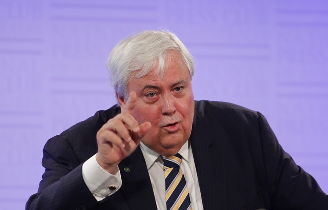 Clive Palmer will now lead a party in a very powerful position. AAP/Daniel Munoz