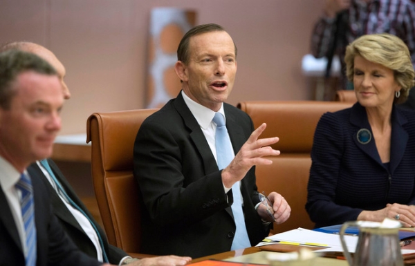 Tony Abbott has already faced problems in his first week as prime minister. AAP/Penny Bradfield