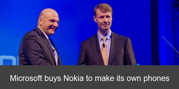 Microsoft chief Steve Ballmer is taking Nokia’s mobile business off the hands of its interim CEO, Risto Siilasmaa. AAP