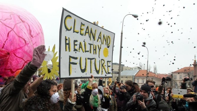 Climate lawyers suggest a clean and healthy future could be paid for with litigation. EPA/RADEK PIETRUSZKA 