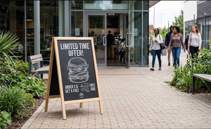 A Frame Signs: A Practical Way to Present Information and Promotions A Frame Signs: A Practical Way to Present Information and Promotions